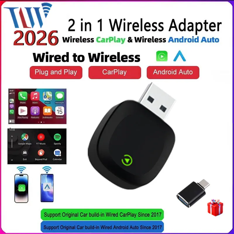 Wifi Smart Plug - TrolinkTek Kabelloser CarPlay Android 2026 Neuer