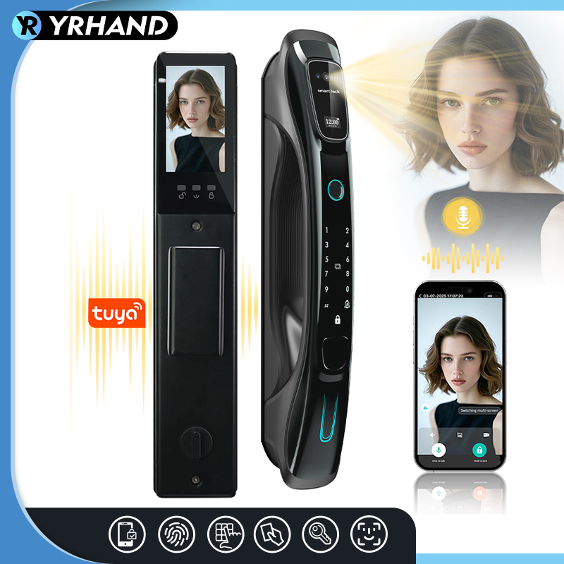 Smart Door Lock Wifi - Intelligentes Schloss mit 3D-Gesichtserkennung, Handvenen- und