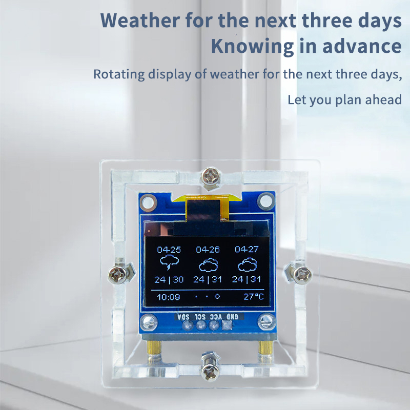 ESP8266 Mini-Wetteruhr-Bausatz – Electronics Project Kit Bewertung und Preis