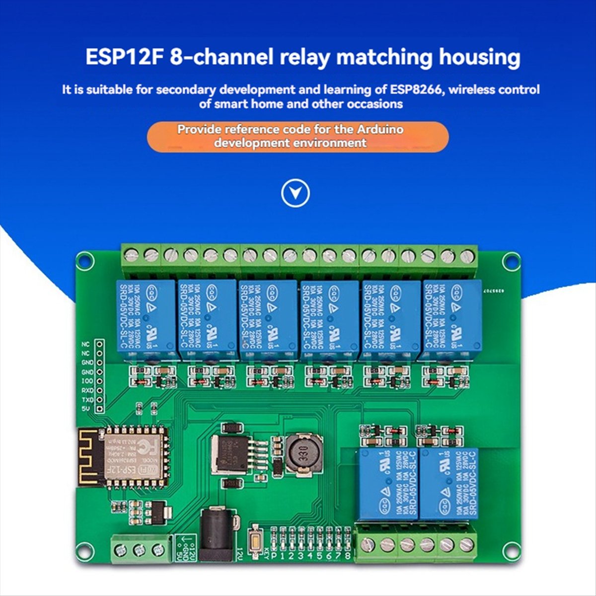 A99X 8-Kanal-Relaismodul DC12- – Esp8266 Relay Module Bewertung und Preis
