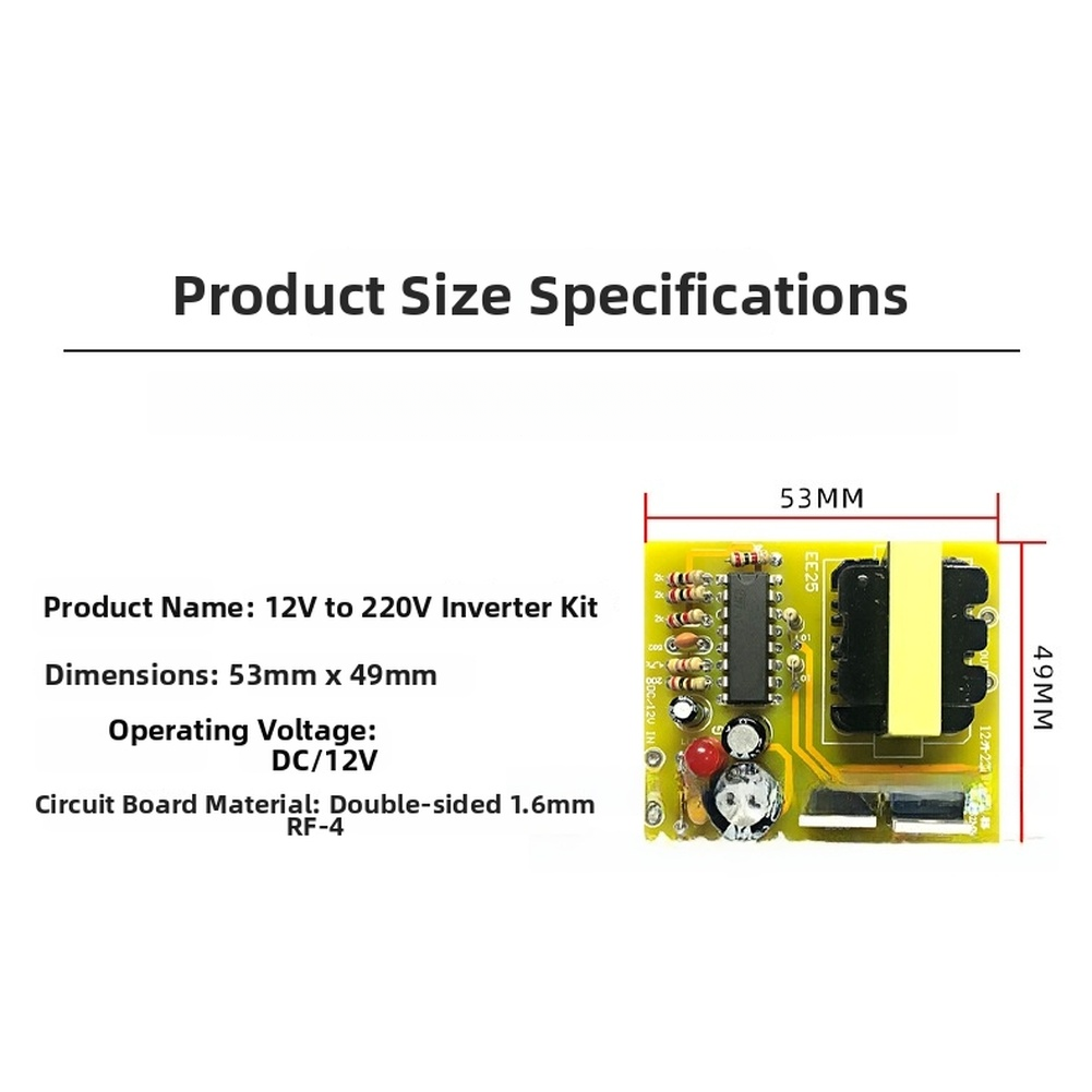 Wechselrichter-Kit DC 12V zu A – Electronics Project Kit Bewertung und Preis