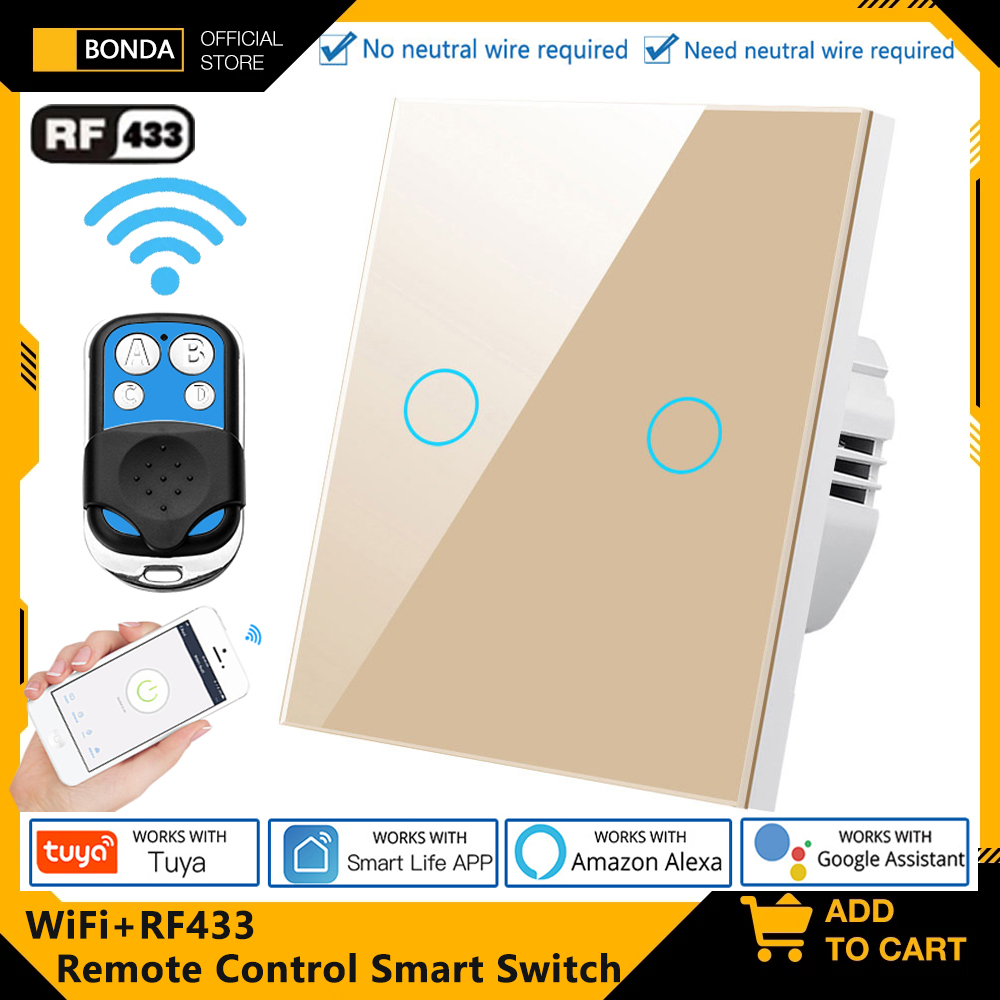 Tuya EU WiFi+RF433 Smart Fernb – Smart Light Switch Wifi Bewertung und Preis