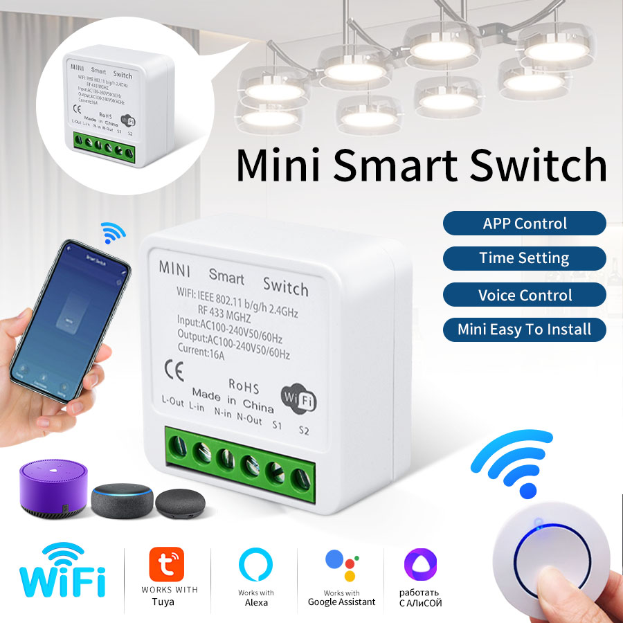 RF433Mhz 16A/20A Tuya WiFi Sma – Smart Light Switch Wifi Bewertung und Preis